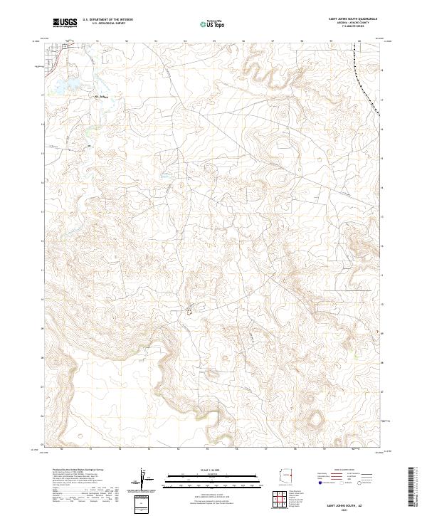 USGS Topographic Map – Saint Johns South