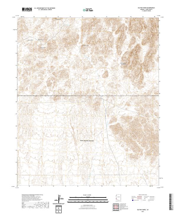USGS Topographic Map – Salton Tanks