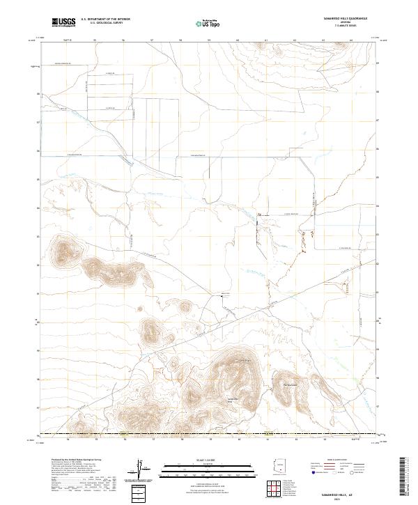 USGS Topographic Map – Samaniego Hills