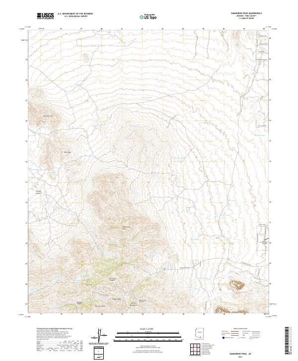 USGS Topographic Map – Samaniego Peak