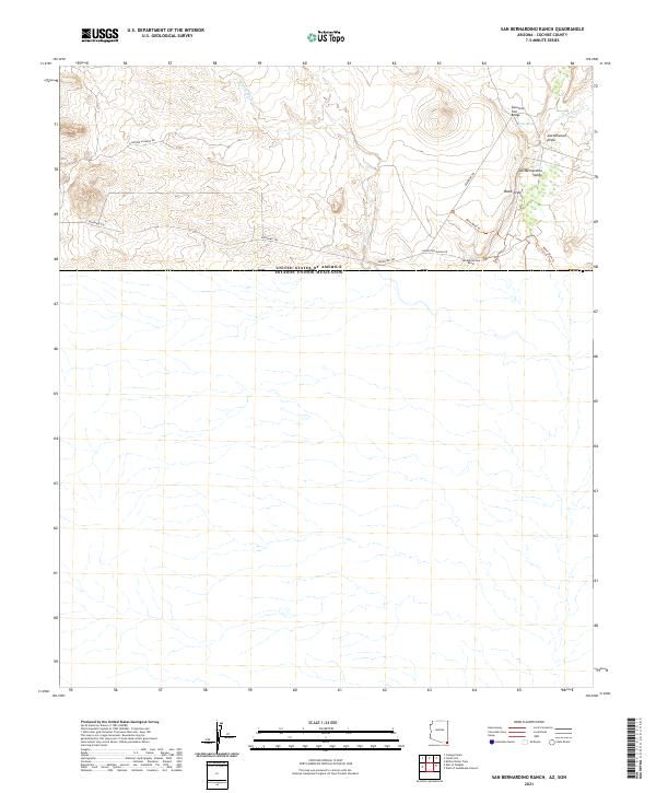 USGS Topographic Map – San Bernardino Ranch