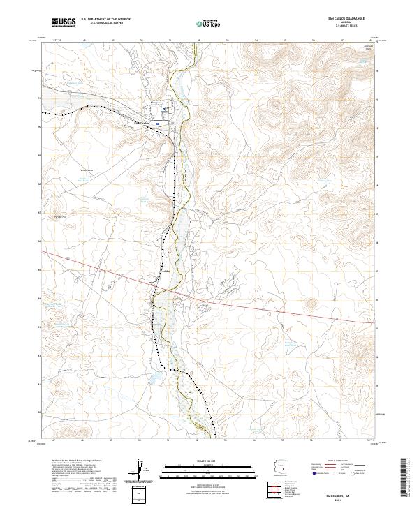 USGS Topographic Map – San Carlos