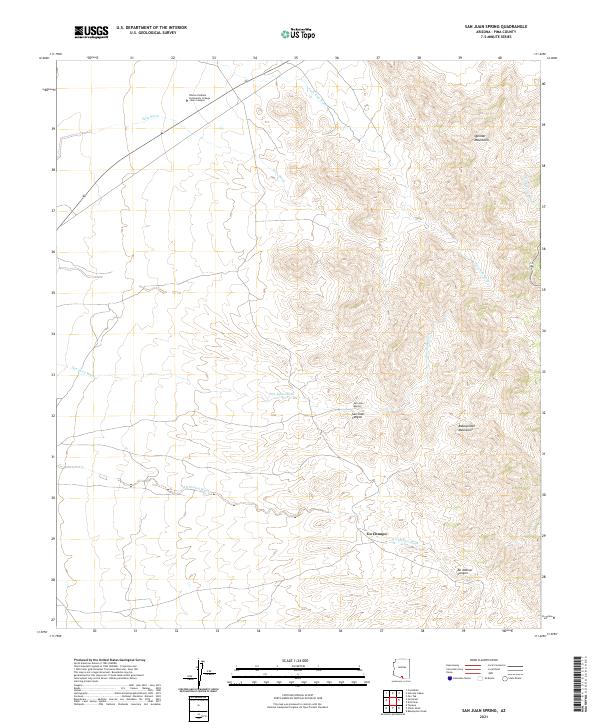 USGS Topographic Map – San Juan Spring