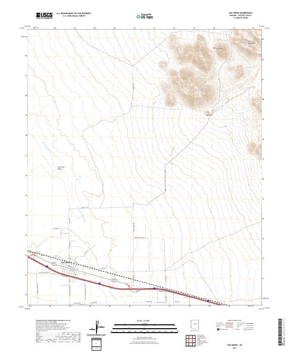 USGS Topographic Map – San Simon