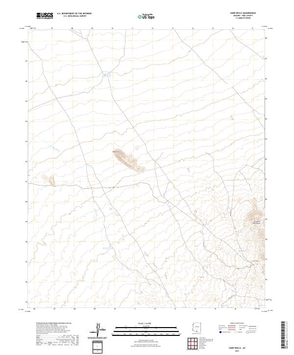 USGS Topographic Map – Sand Wells