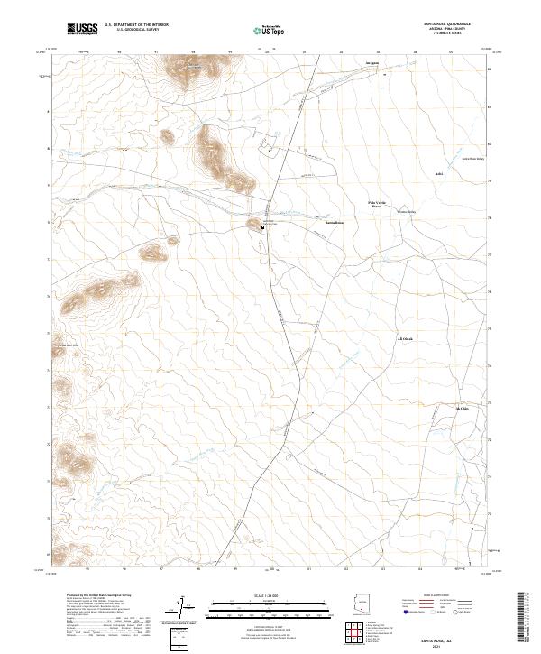 USGS Topographic Map – Santa Rosa