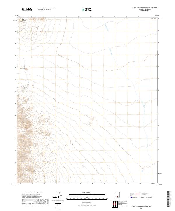 USGS Topographic Map – Santa Rosa Mountains NE
