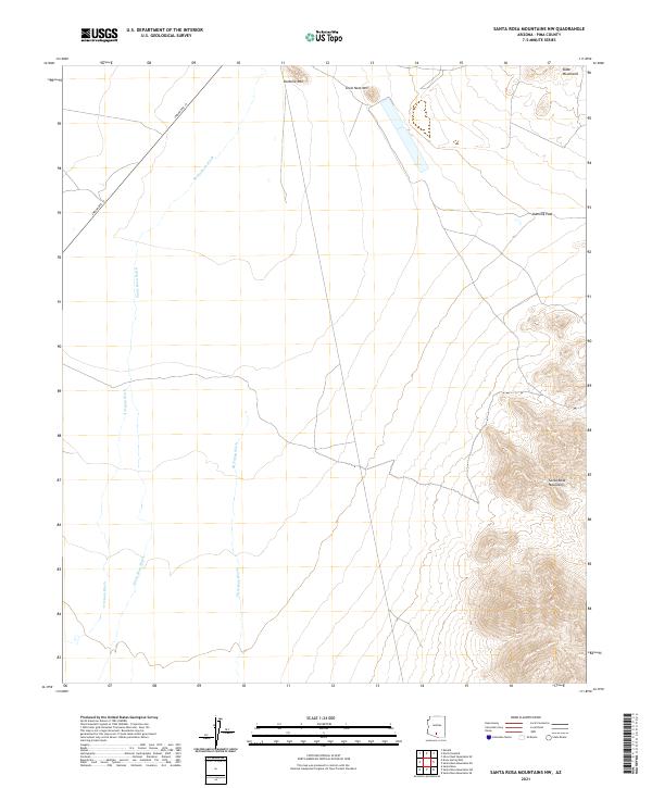 USGS Topographic Map – Santa Rosa Mountains NW