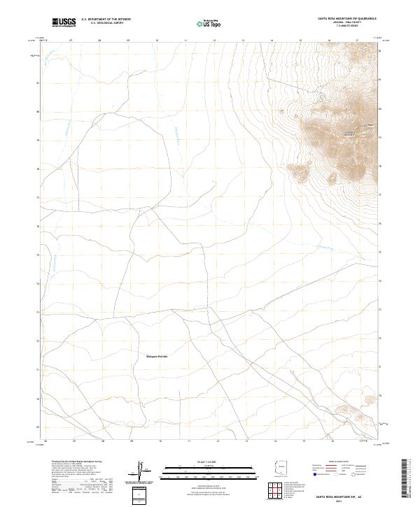 USGS Topographic Map – Santa Rosa Mountains SW