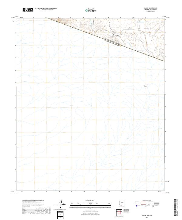 USGS Topographic Map – Sasabe