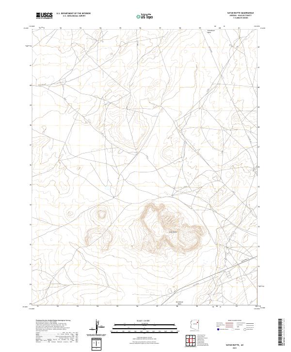 USGS Topographic Map – Satan Butte