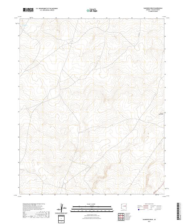 USGS Topographic Map – Saunders Draw