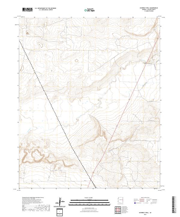 USGS Topographic Map – Schnebly Well