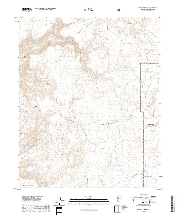 USGS Topographic Map – Scratch Canyon