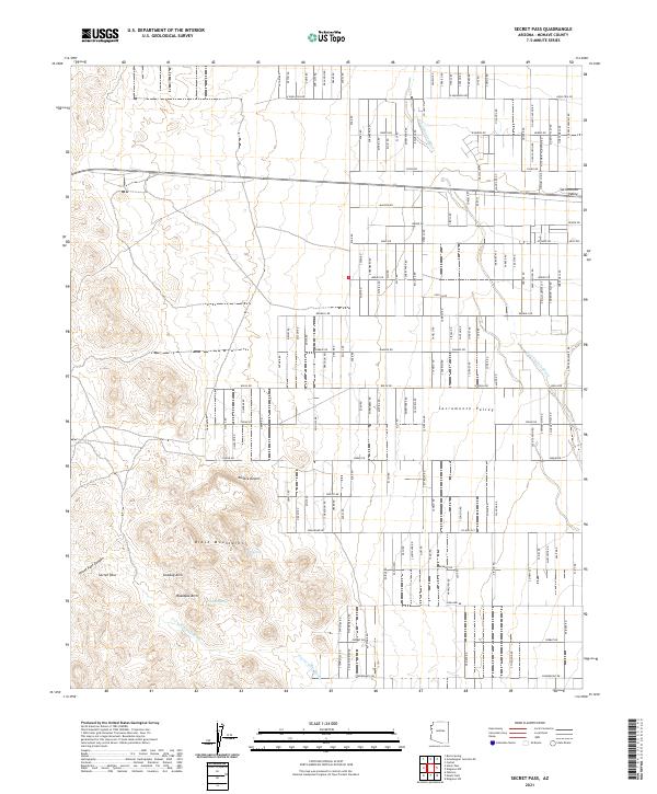USGS Topographic Map – Secret Pass