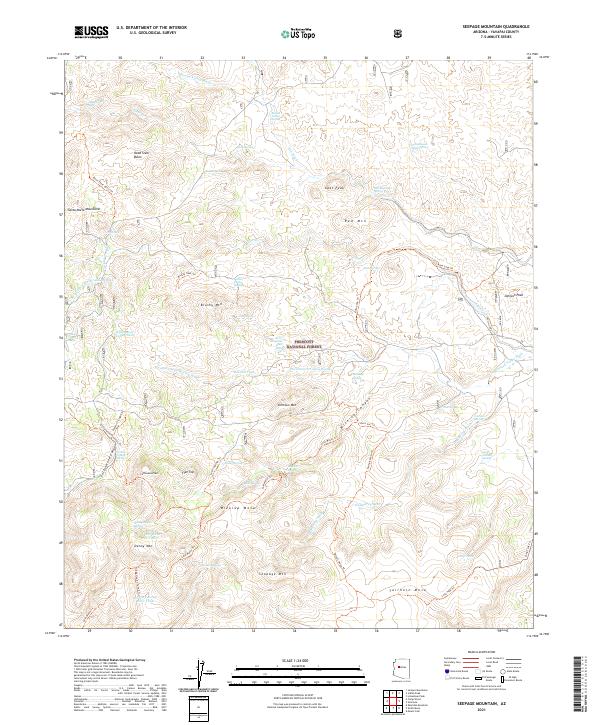 USGS Topographic Map – Seepage Mountain