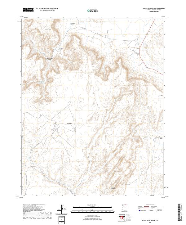 USGS Topographic Map – Segihatsosi Canyon