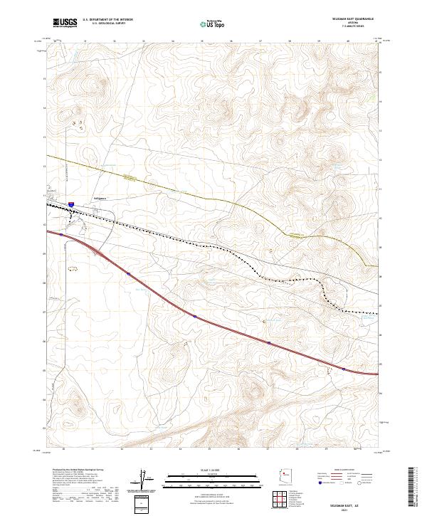 USGS Topographic Map – Seligman East