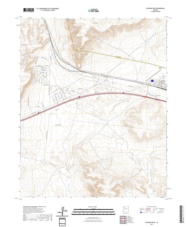 USGS Topographic Map – Seligman West