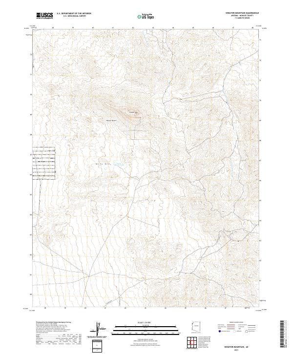 USGS Topographic Map – Senator Mountain