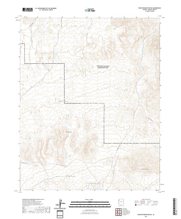 USGS Topographic Map – Senator Mountain NE