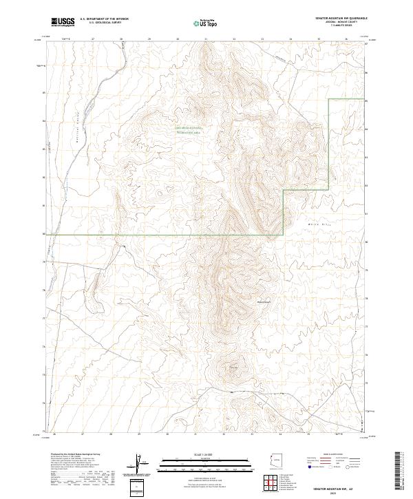 USGS Topographic Map – Senator Mountain NW