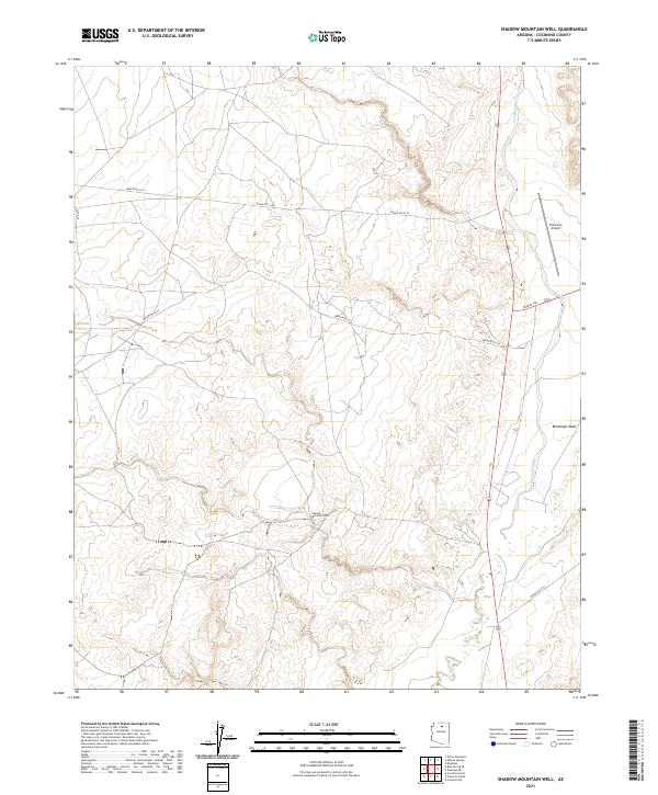 USGS Topographic Map – Shadow Mountain Well