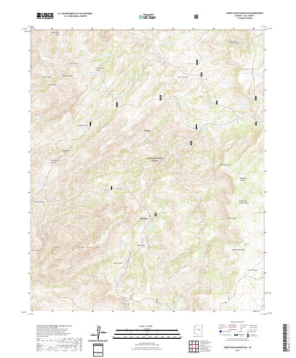 USGS Topographic Map – Sheep Basin Mountain