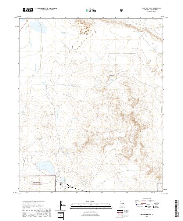 USGS Topographic Map – Sheepskin Wash