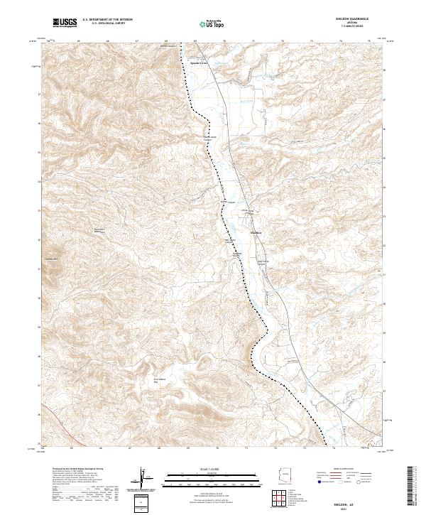 USGS Topographic Map – Sheldon