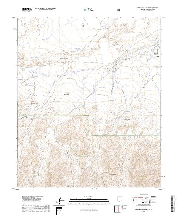 USGS Topographic Map – Shingle Mill Mountain