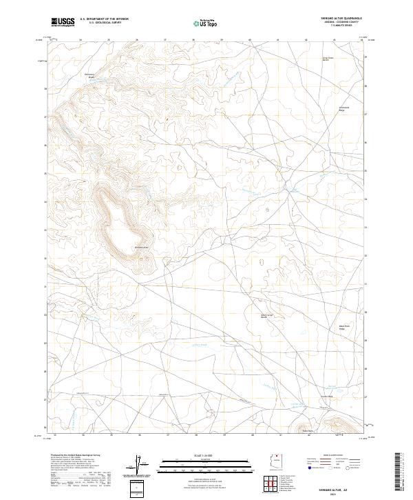 USGS Topographic Map – Shinumo Altar