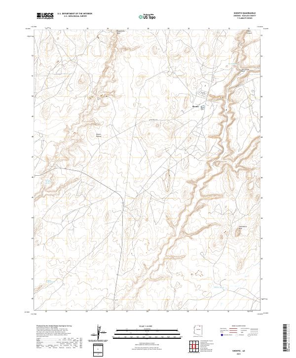 USGS Topographic Map – Shonto