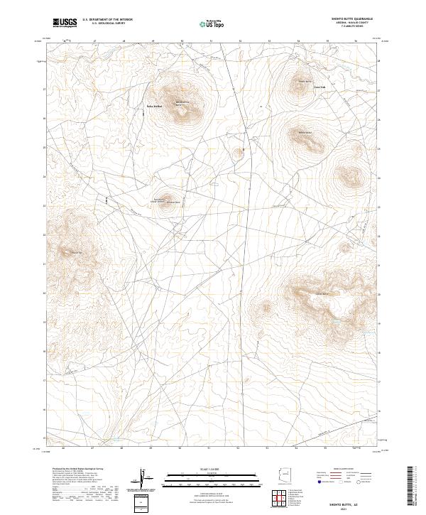 USGS Topographic Map – Shonto Butte