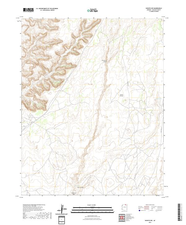 USGS Topographic Map – Shonto NW