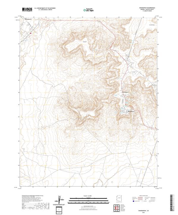 USGS Topographic Map – Shungopavi