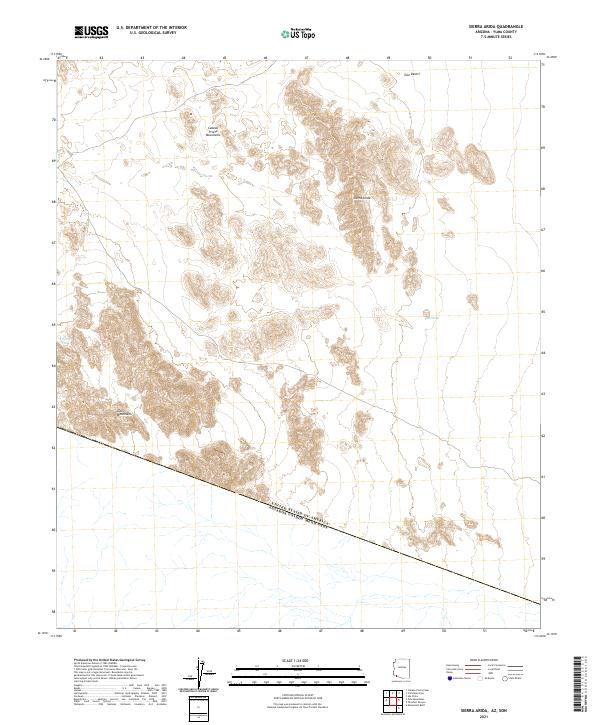 USGS Topographic Map – Sierra Arida