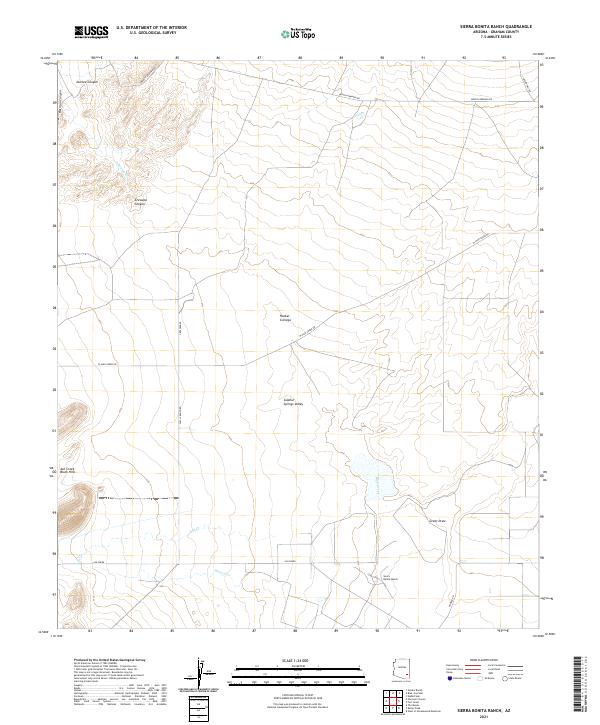 USGS Topographic Map – Sierra Bonita Ranch