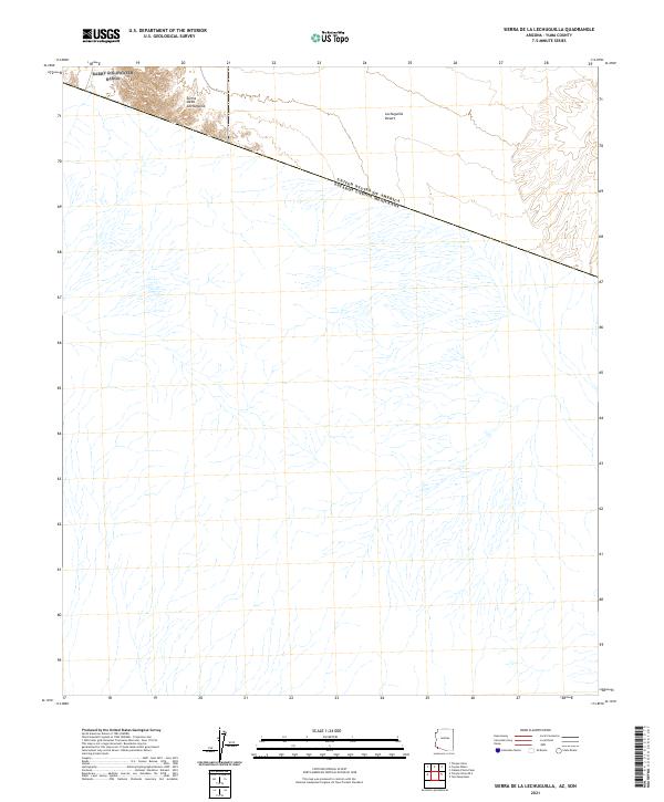 USGS Topographic Map – Sierra de la Lechuguilla