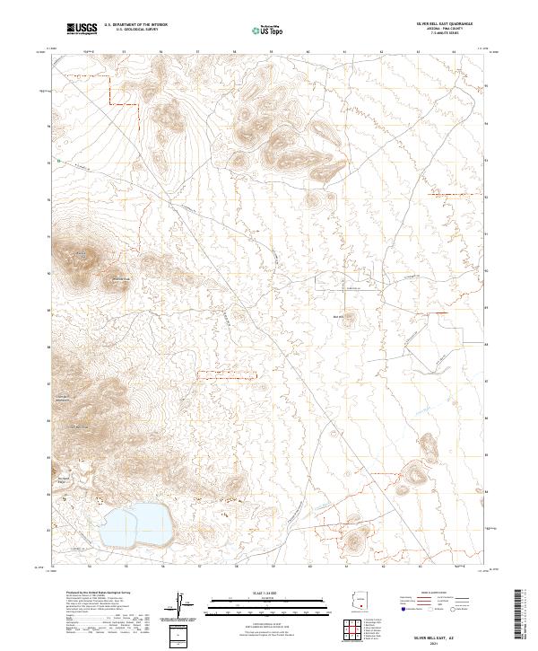 USGS Topographic Map – Silver Bell East
