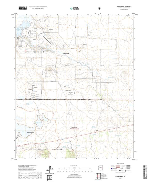 USGS Topographic Map – Silver Springs