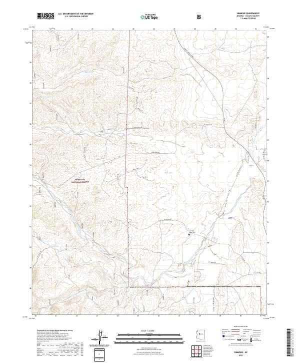 USGS Topographic Map – Simmons