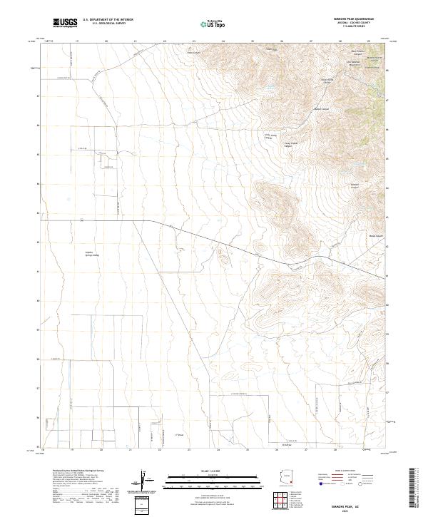 USGS Topographic Map – Simmons Peak