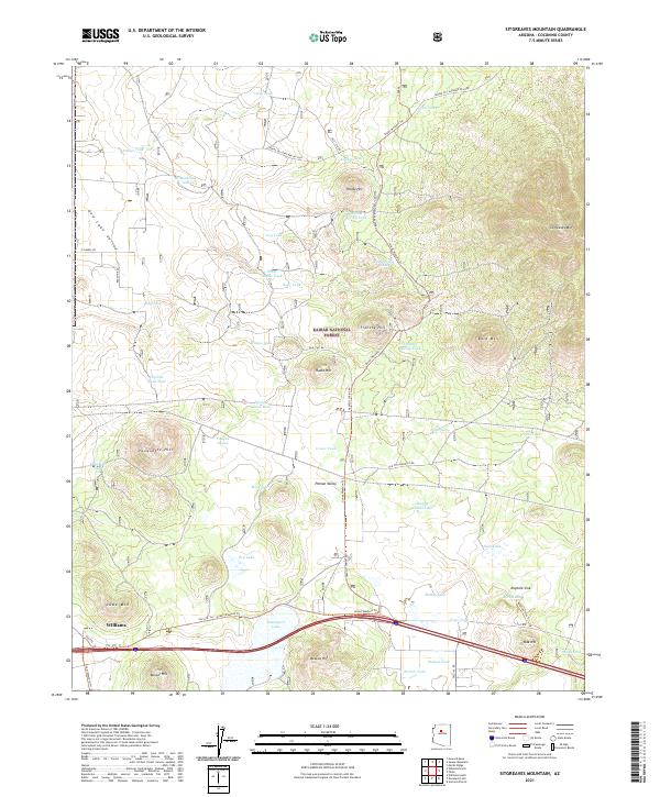 USGS Topographic Map – Sitgreaves Mountain
