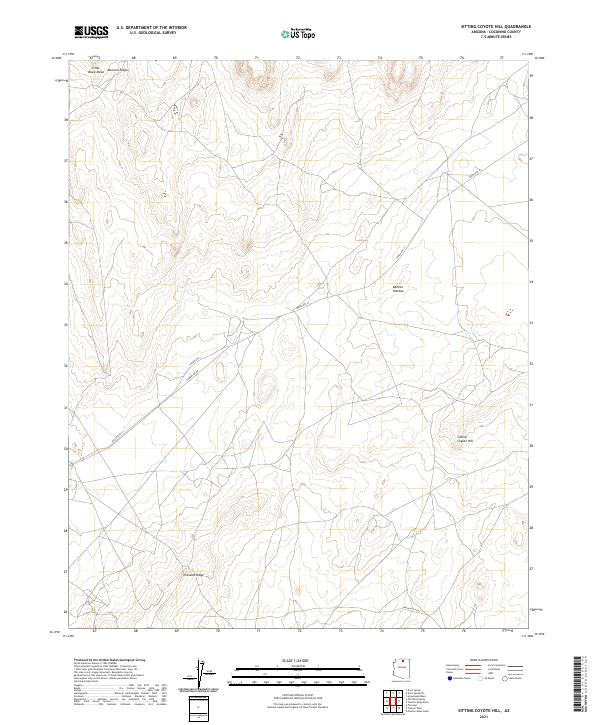 USGS Topographic Map – Sitting Coyote Hill