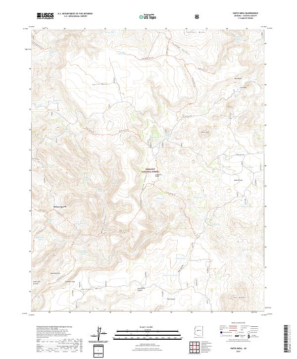 USGS Topographic Map – Smith Mesa