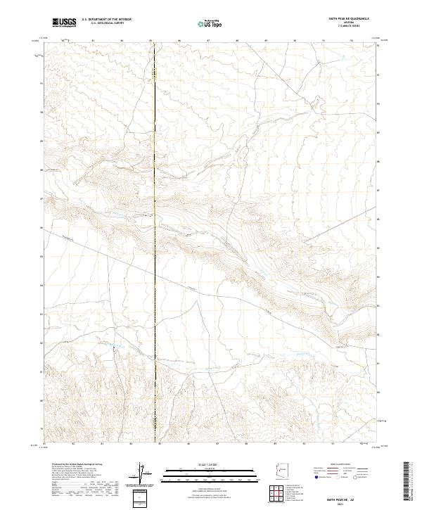 USGS Topographic Map – Smith Peak NE