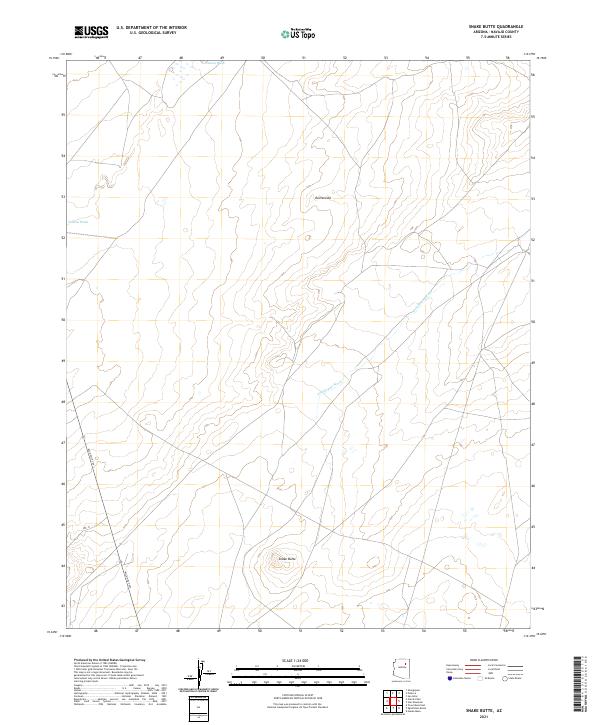 USGS Topographic Map – Snake Butte