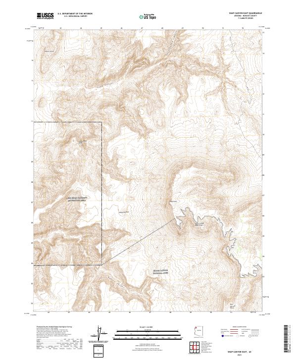 USGS Topographic Map – Snap Canyon East