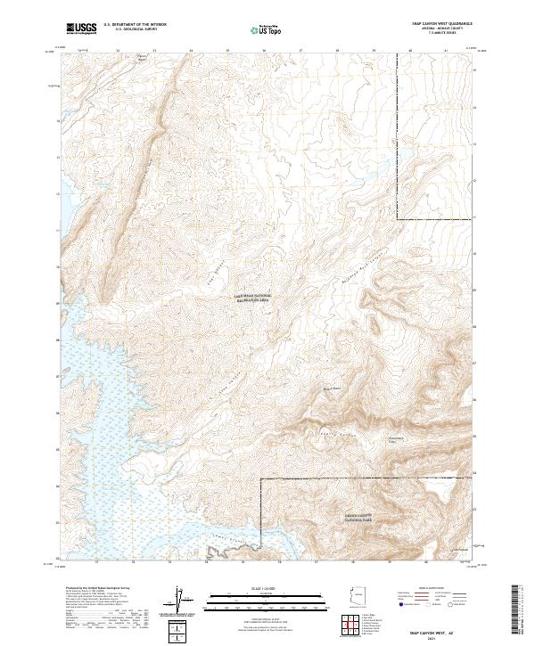 USGS Topographic Map – Snap Canyon West